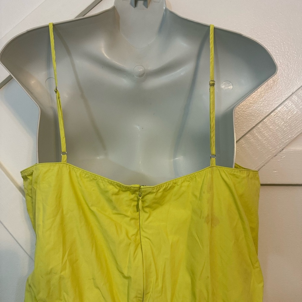 Jason Wu Neon Lime Spaghetti-Strap Midi Dress - Picture 8 of 12